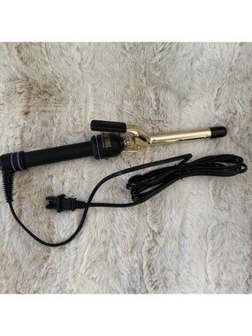 Hot Tools Professional 3/4" Salon Curling Iron/Wand 24k Gold Model 1101